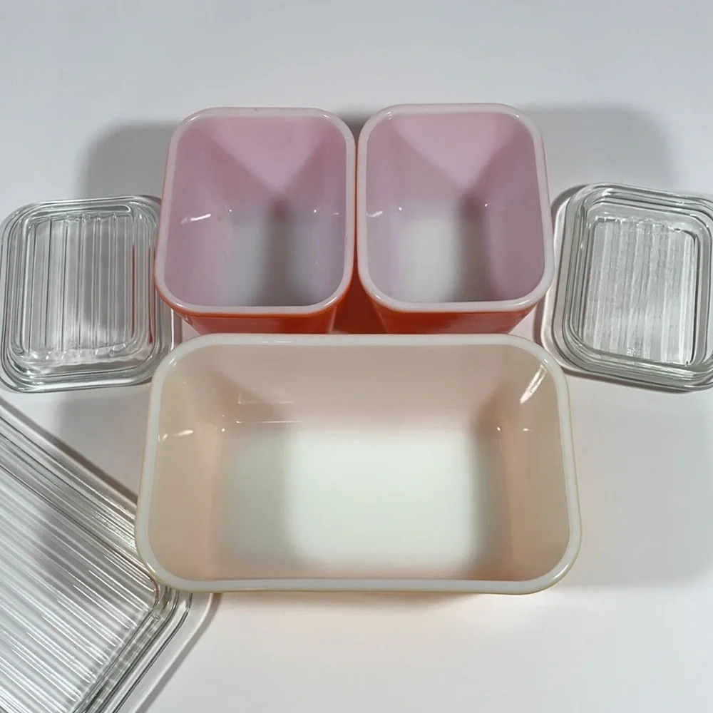 Vintage Pyrex! Refrigerator dish set of 3 - Picture 2 of 11